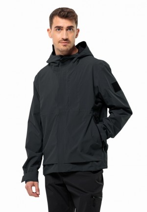 Vestes De Pluie Jack Wolfskin Mainkai Homme Noir | 26304396