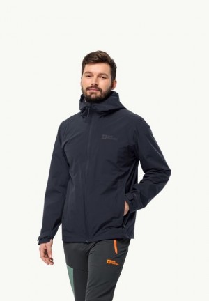 Vestes De Pluie Jack Wolfskin Robury 2l Homme Bleu Marine | 93958112