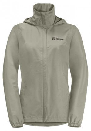 Vestes De Pluie Jack Wolfskin Stormy Point 2l Femme Grise | 36476773