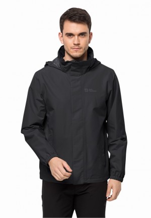 Vestes De Pluie Jack Wolfskin Stormy Point 2l Homme Noir | 12191767