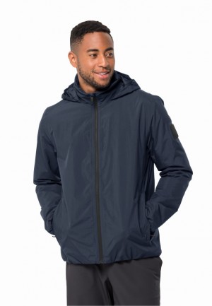 Vestes De Pluie Jack Wolfskin Textor Homme Bleu Marine | 98339956