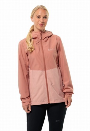 Vestes De Pluie Jack Wolfskin Weiltal 2l Femme Rose | 35789083