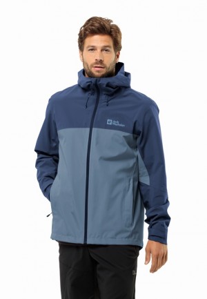 Vestes De Pluie Jack Wolfskin Weiltal 2l Homme Bleu | 85026465