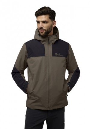 Vestes D'hiver Jack Wolfskin Jasper Ins Homme Cafe | 57192861