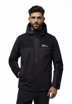 Vestes D'hiver Jack Wolfskin Jasper Ins Homme Noir | 71844837