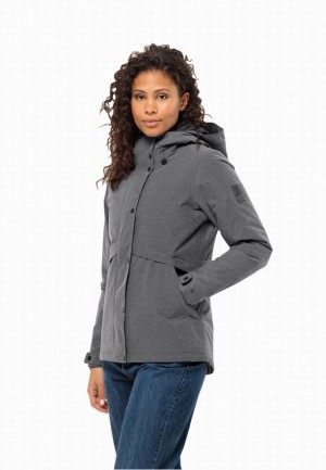 Vestes D'hiver Jack Wolfskin Snowy Park Femme Grise | 13971875
