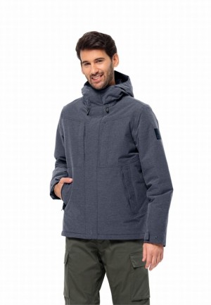 Vestes D'hiver Jack Wolfskin Snowy Park Homme Bleu Marine | 53474817