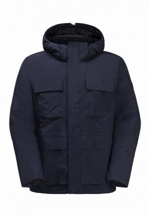 Vestes D'hiver Jack Wolfskin Textor Utility Homme Bleu Marine | 64446669