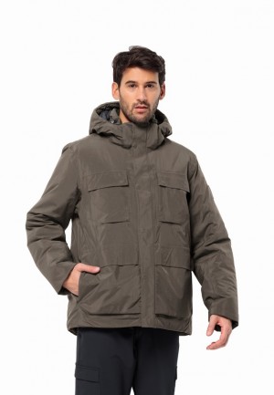Vestes D'hiver Jack Wolfskin Textor Utility Homme Cafe | 27957332