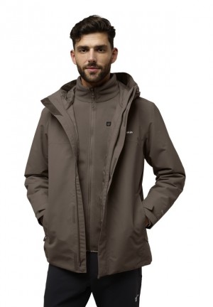 Vestes Jack Wolfskin Altenberg 3in1 Homme Cafe | 17549587