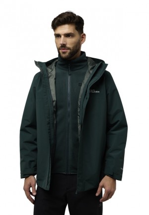 Vestes Jack Wolfskin Altenberg 3in1 Homme Vert | 61163345