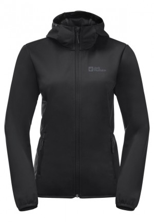 Vestes Jack Wolfskin Bornberg Hoody Femme Noir | 31194250