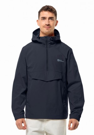 Vestes Jack Wolfskin Desert Wind Overhead Homme Bleu Marine | 48906793