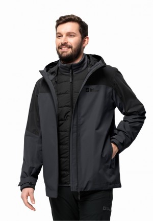 Vestes Jack Wolfskin Glaabach 3in1 Homme Noir | 80459115