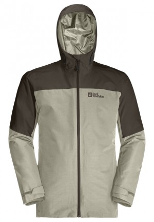Vestes Jack Wolfskin Glaabach 3in1 Homme Grise | 94789562