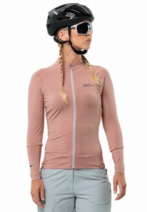 Vestes Jack Wolfskin Gravex Fz L/s Femme Rose | 17364432