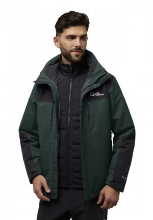 Vestes Jack Wolfskin Jasper 3in1 Homme Vert | 20210293