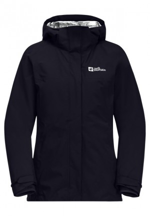 Vestes Jack Wolfskin Luntal 3in1 Femme Noir | 97187934