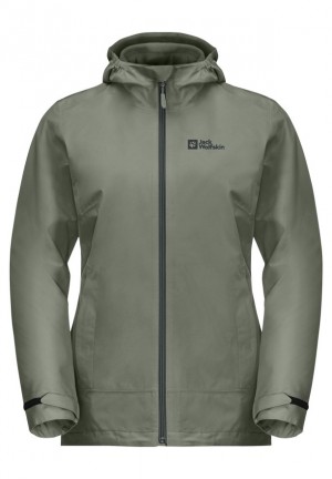 Vestes Jack Wolfskin Moonrise 3in1 Femme Grise | 65534607