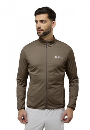 Vestes Jack Wolfskin Prelight Trail Fz Homme Cafe | 39561210