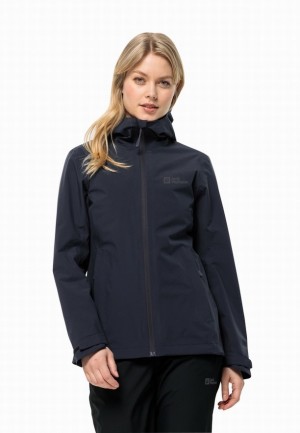 Vestes Jack Wolfskin Robury 2l Femme Bleu Marine | 33717299