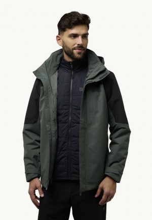Vestes Jack Wolfskin Romberg 3in1 Homme Vert | 27778256
