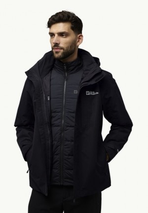 Vestes Jack Wolfskin Romberg 3in1 Homme Noir | 45834625