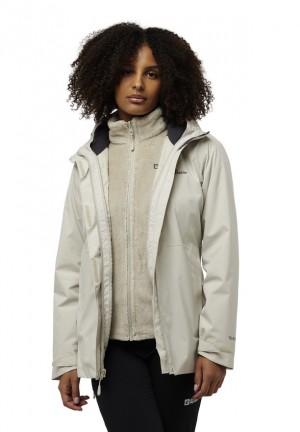 Vestes Jack Wolfskin Rotwand 3in1 Femme Grise | 27533248
