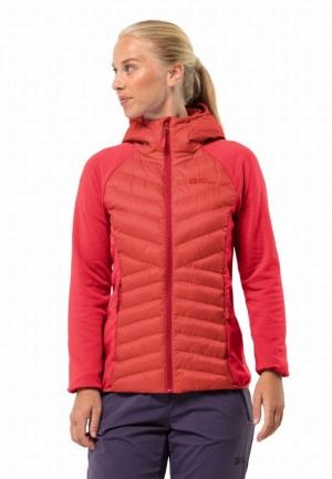 Vestes Jack Wolfskin Routeburn Pro Hybrid Femme Rouge | 84891034