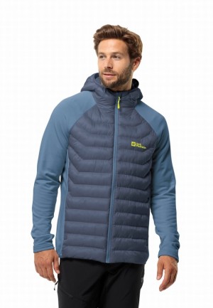 Vestes Jack Wolfskin Routeburn Pro Hybrid Homme Bleu Marine | 30119598