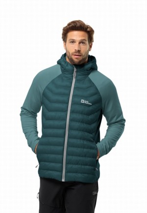 Vestes Jack Wolfskin Routeburn Pro Hybrid Homme Turquoise | 76068486