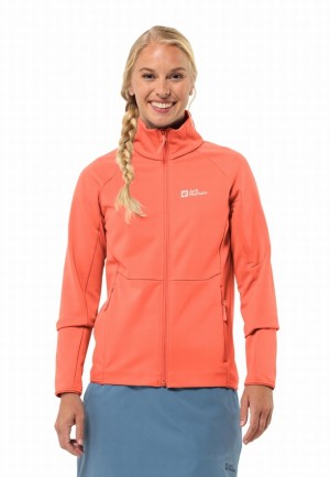 Vestes Polaires Jack Wolfskin Alpgrat Fz Femme Orange | 35594982