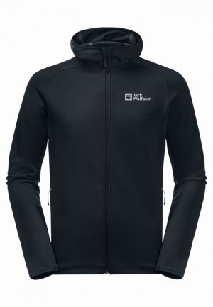 Vestes Polaires Jack Wolfskin Baiselberg Hooded Fz Homme Noir | 44519554