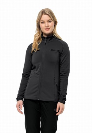 Vestes Polaires Jack Wolfskin Baiselberg Fz Femme Noir | 58679979
