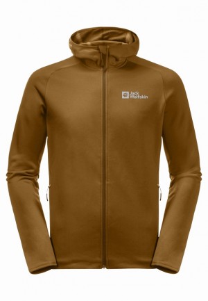 Vestes Polaires Jack Wolfskin Baiselberg Hooded Fz Homme Jaune | 52507652