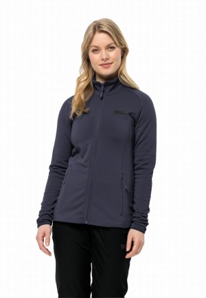 Vestes Polaires Jack Wolfskin Baiselberg Fz Femme Bleu Marine | 53680373