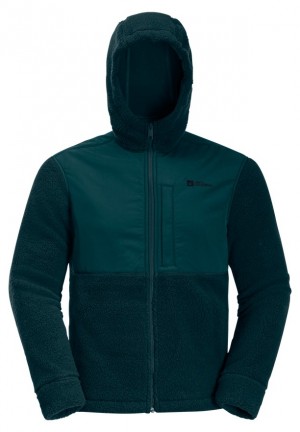 Vestes Polaires Jack Wolfskin Felslicht Hooded Homme Bleu Marine | 44237864