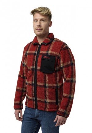 Vestes Polaires Jack Wolfskin Felslicht Check Homme Rouge | 38334633