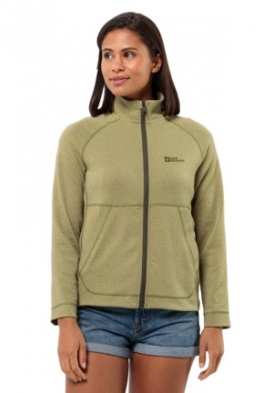 Vestes Polaires Jack Wolfskin Fernweh Femme Vert Olive | 70530436