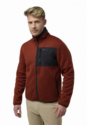 Vestes Polaires Jack Wolfskin Kaminfeuer Homme Rouge | 90262438