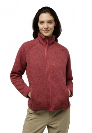 Vestes Polaires Jack Wolfskin Kaminfeuer Femme Rouge | 70408289