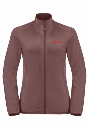 Vestes Polaires Jack Wolfskin Kolbenberg Fz Femme Rouge | 26980820