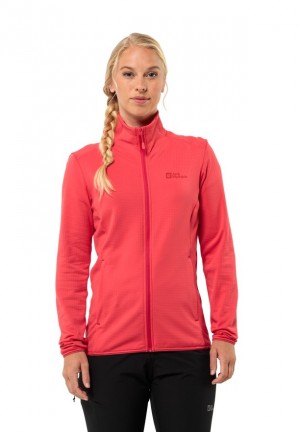 Vestes Polaires Jack Wolfskin Kolbenberg Fz Femme Rouge | 89228277