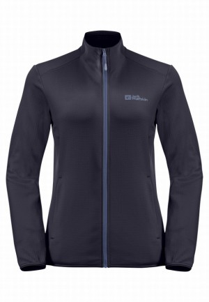 Vestes Polaires Jack Wolfskin Kolbenberg Fz Femme Bleu Marine | 22093959