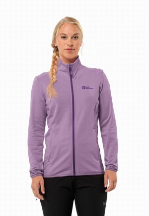 Vestes Polaires Jack Wolfskin Kolbenberg Fz Femme Violette | 79875521
