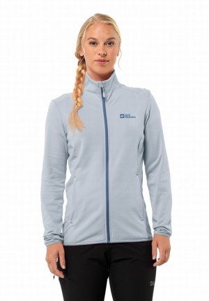 Vestes Polaires Jack Wolfskin Kolbenberg Fz Femme Bleu | 15254260