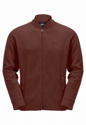 Vestes Polaires Jack Wolfskin Light Curl Homme Rouge | 64637779