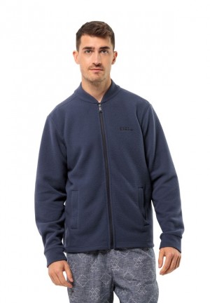 Vestes Polaires Jack Wolfskin Light Curl Homme Bleu Marine | 28539925