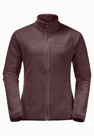 Vestes Polaires Jack Wolfskin Moonrise Fz Femme Bordeaux | 71084014