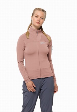 Vestes Polaires Jack Wolfskin Prelight Fz Femme Rose | 58699868